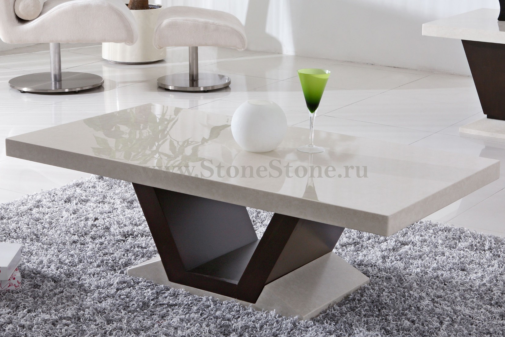 ���� �� �������������� �����  90�60 Corian Antarctica / Coffee Bean